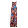 thumbnail image 3 of LilyLLL Womens Casual Loose Suspender Playsuit Wide Leg Dungaree Bib Floral Jumpsuit OveraLl, 3 of 4