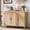 Natural, variant on LELELINKY 31.5" 3-Tier Arc-Shaped Sideboard with Adjustable Shelves, Mid-Century Modern Storage for Kitchen, Living Room, Dark Wood