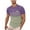 Purple, variant on Miqool Mens Striped Color Block T Shirts Short Sleeve Crewneck Slim Fit Stretch Shirt Workout Athletic Running Gym Tee Tops