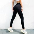 thumbnail image 2 of fastboy Pantalon de Course d'Entraînement de Gymnastique avec la Conception Serrée de Tour de Taille Élevée de Levée de Hanche pour des Vêtements de Forme Physique d'Exercice, 2 of 5