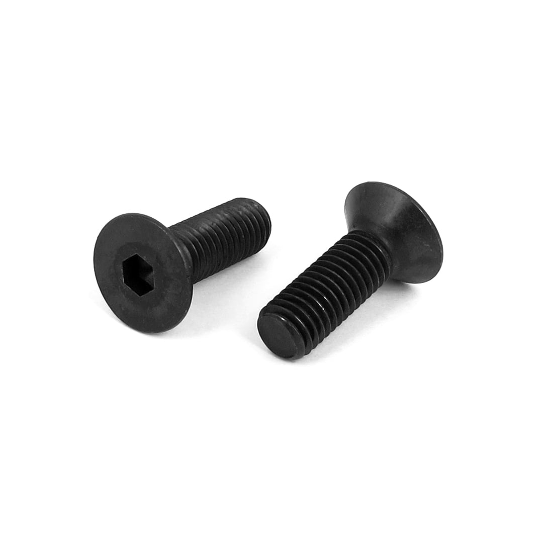 uxcell M10 x 30mm Metric Hex Socket Countersunk Head Screw Bolts Black 10PCS a15100700ux0310