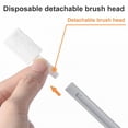 thumbnail image 3 of Disposable Removable Brush Head Set Toilet 1; 2; Slot Kitchen Hearth Stain Remover with 10pcs Replacement Head, 3 of 8