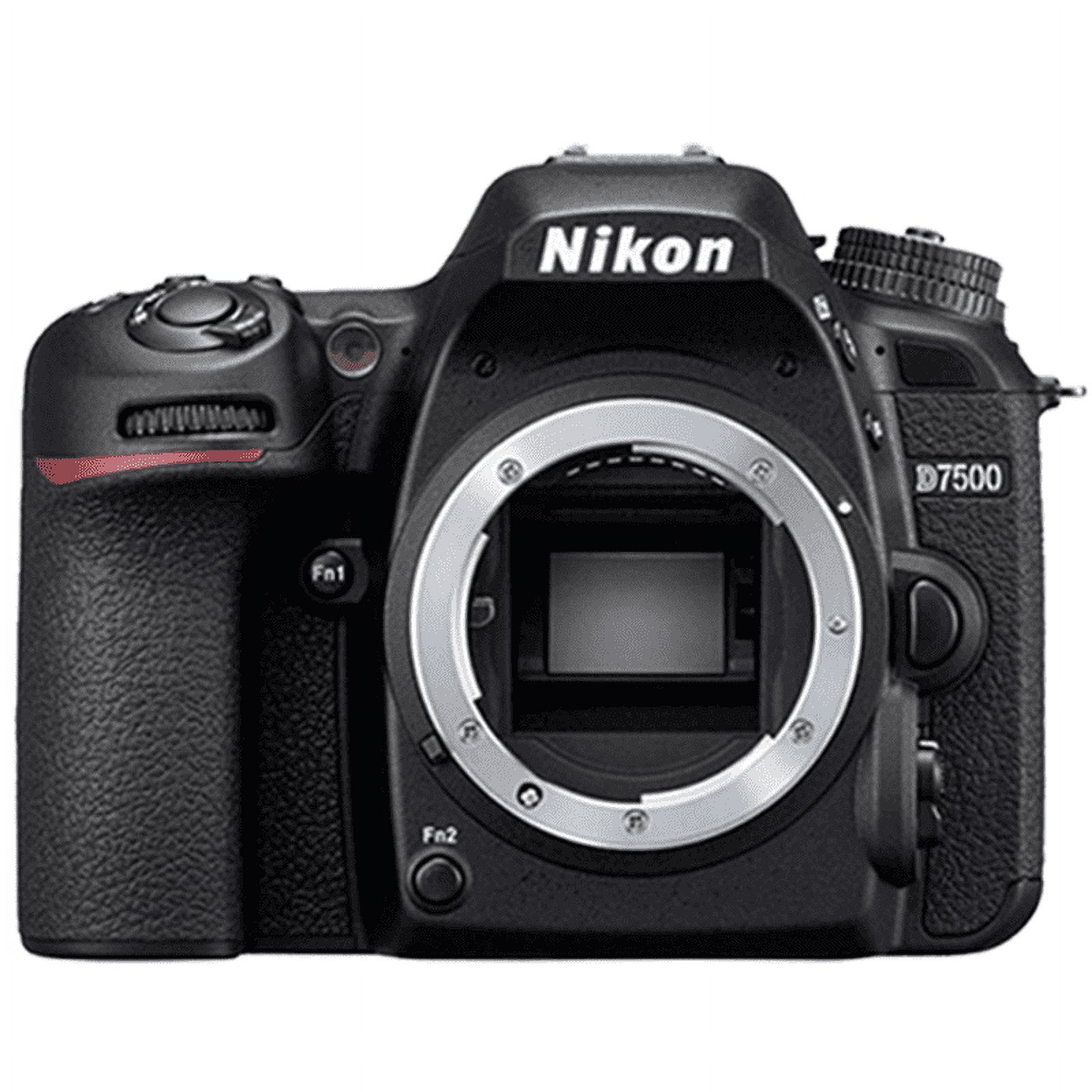 Nikon D7500 20.9MP DX-Format CMOS Digital Camera with AF-P 18-55 VR Lens + More - image 4 of 11