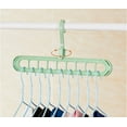 thumbnail image 2 of 3 Pack Magic Space Saving Hangers Multifunctional Smart Closet Organizer Premium Wardrobe Clothing Cascading Hanger 9 Slots, Innovative Design for Shirts Pants Dresses Coats, Pink, 2 of 5