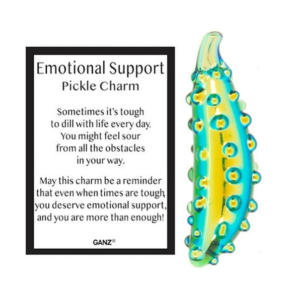 Emotional Support Pickle Pocket Charm