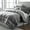 Gray, variant on Kömforte Dual Zone Comforter for Couples – Hypoallergenic, Alternative Down His and Her Duvet Insert Keeps Everyone Comfortable – Machine Washable Two Temperature Comforter (White, Queen)