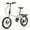 White, variant on Zukka 20" Folding Bike for Adults,Shimano 7-Speed Lightweight City Commuter Bicycle,White