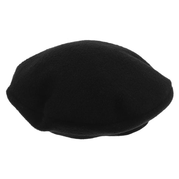 Luxshiny Pet Hair Headgear Doll Beret Hat Cotton Black 1Set