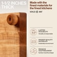 thumbnail image 3 of Open Box John Boos 12 Inch Wide Flat Cutting Board with Feet, Maple Wood Grain, 3 of 9