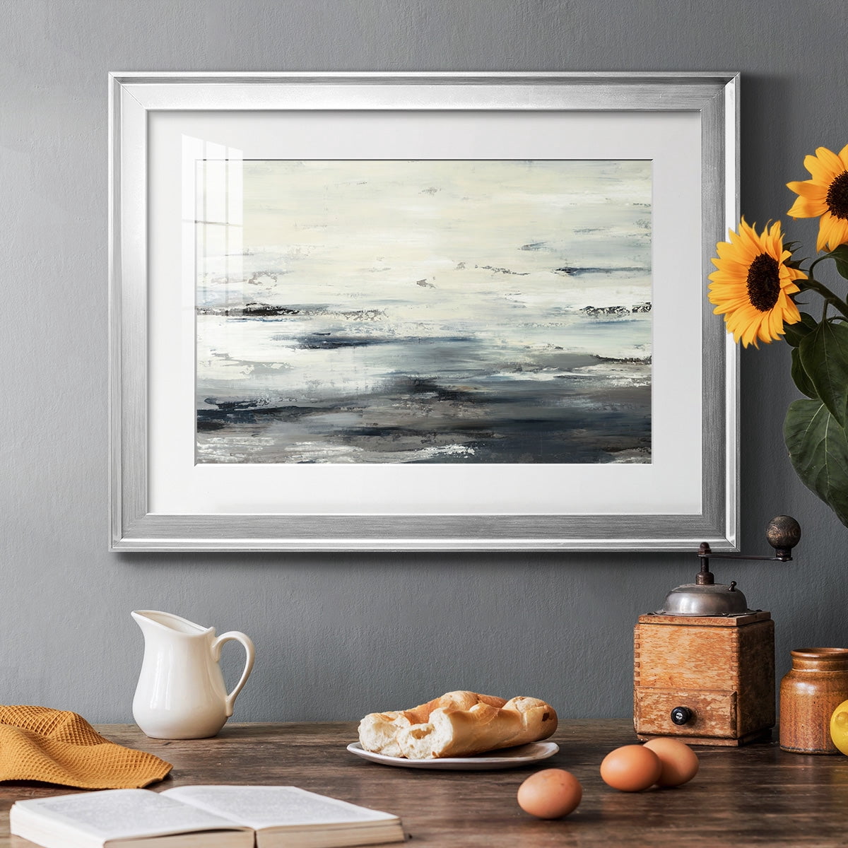 On The Stormy Seas Premium Framed Print - Ready to Hang