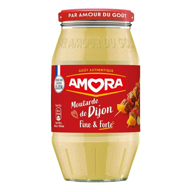 Amora Dijon Mustard Pack of 6 Large Jar - Walmart.com