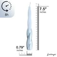 thumbnail image 4 of XINAOBAOLUO Gray Taper Candles - Unsecented Dripless(2 Pack), 4 of 6