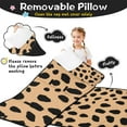 thumbnail image 3 of Brown and Black Of Leopard Print Toddler Nap Mats for Kids Preschool,Sleeping Mat Bag or Kids,Toddler Sleeping Bag,Toddler Nap Mat or Daycare, 3 of 6