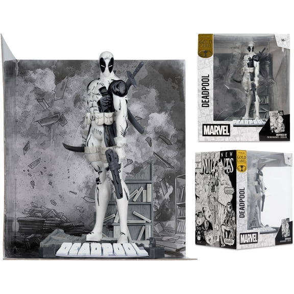 McFarlane Toys: Gold Label - The New Mutants #98 - Marvel Collection - 1:10 Deadpool (LINE ART)