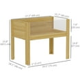 thumbnail image 3 of Outsunny Wooden Planter Box Outdoor Raised Planter, 29.5" x 18.1" x 23.8", 3 of 9