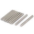 thumbnail image 1 of Unique Bargains M6 x 55mm 304 Stainless Steel Fully Threaded Rod Bar Studs Silver Tone 10 Pcs, 1 of 1