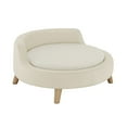 thumbnail image 2 of Sam's Pets Milo 31'' Dog Bed In Ivory - 31, 2 of 5