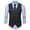 Black, variant on Men's Coats And Jackets Hooded Men Lattice Single-Breasted Pocket V-Neck Slim Fit Vest Suit Waistcoat Black XL JE