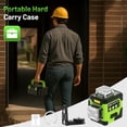 thumbnail image 2 of Huepar Laser Level with Digital Angle Screen, 3 x 360&Acirc;&deg; Self Leveling High Brightness 12 Green Cross Line Laser for Construction and Picture Hanging, 40, 2 of 9