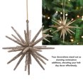 thumbnail image 4 of 5 Uds. Adornos De árbol Colgantes De Estrella De Navidad Con Purpurina, Hermosas Decoraciones De Estrellas 3D Para Vacaciones, Decoración De Fiesta, 4 of 7