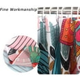 thumbnail image 6 of Boho Floral Shower Curtain, Retro Colorful Bohemian Mandala Flower Tropical Leaf Abstract Botanical Bright Bathroom Curtain Bathtub Home Decor Waterproof Fabric Machine Washable, 6 of 6