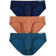 thumbnail image 2 of TANBOM Men's Nylon Tagless Triangle Underwear Comfort Deaign Indigo Sea Blue Latte XXL, 2 of 6