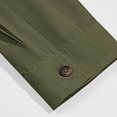 thumbnail image 7 of Miluxas Men's Shirt Jacket Lightweight Canvas Trucker Jacket Cotton Button Work Jackets Army Green 12(XXL), 7 of 7