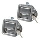 thumbnail image 2 of 2 Unids Grado Marino de material acero Inoxidable RV Latch Tear Drop Style 11 X8.3cm Bloqueable Con Llave 2pcs, 2 of 9