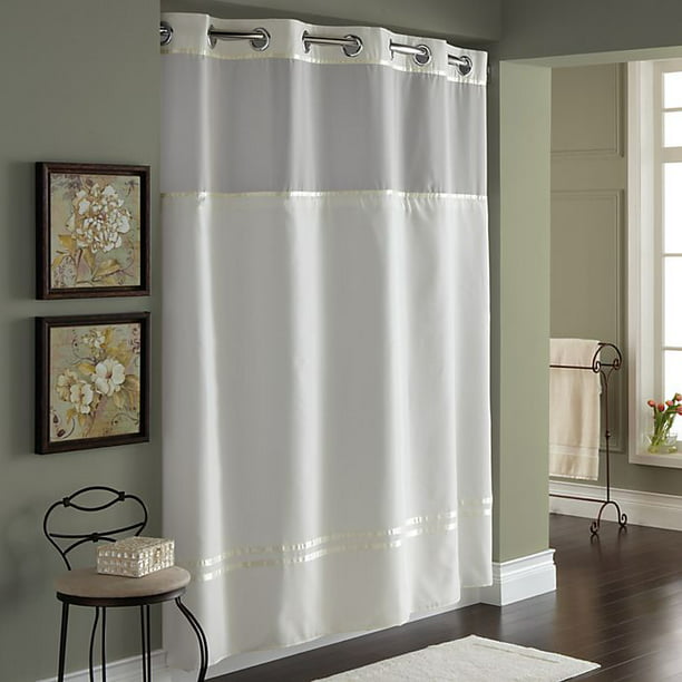 80 Inch Stall Fabric Shower Curtain, 80 Inch Shower Curtain Rod