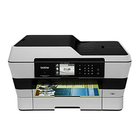 Multifunction Wall Scanner - Brother MFCJ6920DW Wireless Multifunction Inkjet Printer with Scanner, Copier and Fax, (Refurbished)