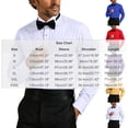 thumbnail image 3 of IROINNID Men Pleated Front Turndown Collar Button Front Long Sleeve Tuxedo Dress Shirt with Matching Bow Tie formal Wedding Banquet Ceremony Top(Blue,S), 3 of 7
