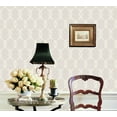 thumbnail image 2 of Dundee Deco Wallpaper Roll - Abstract Beige, Tan, Lavender Trellis, 21 in x 33 in, 2 of 2