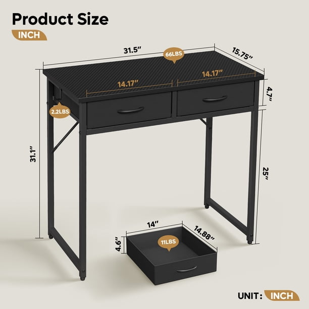Buy HOMBCK Computer Desk With Drawers And Hutch Home Office Desk Writing Table With Storage File Drawer Farmhouse Wood Office Desk Computer Table Desk With