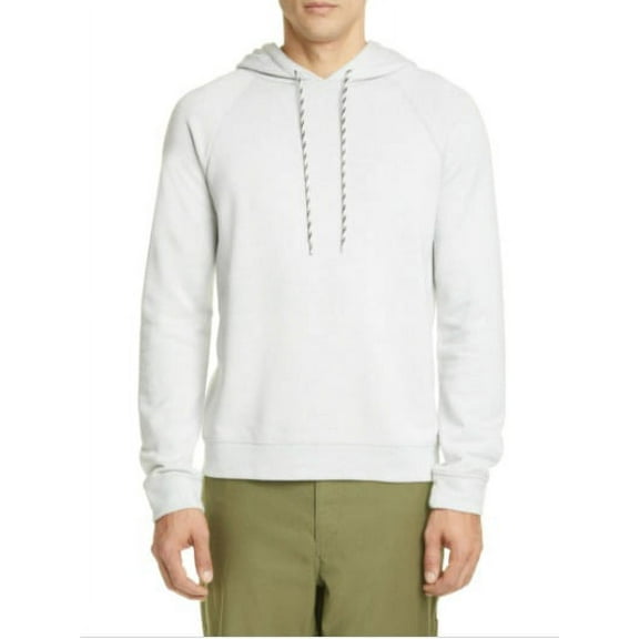 A.P.C. WHITE Darius Hoodie Sweatshirt, US Medium
