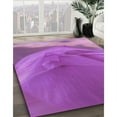 thumbnail image 2 of Ahgly Company Indoor Rectangle Patterned Crimson Purple Area Rugs, 2' x 4', 2 of 6