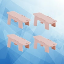 OUNONA 4 Pcs Sturdy Shoe Rack Shoes Storage Organizer Racks Organiser Stackable Pink