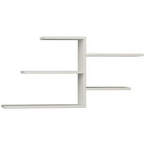 Ada Home Decor Furniture 42.13" 4 Tier White Woodard Modern Wall Shelf