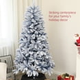 thumbnail image 4 of HOMCOM 5 ft Artificial Christmas Tree with Snow Flocked Branches, Hinge, 4 of 10