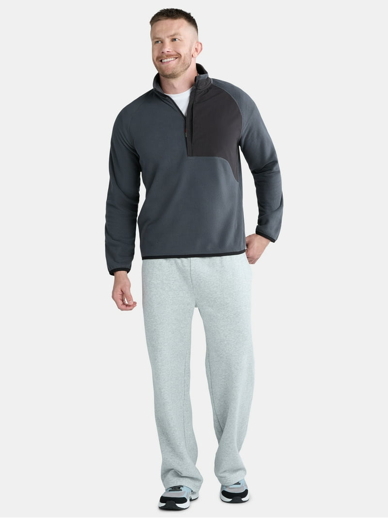 Ozark Trail Men's and Big Men's Micro Fleece Half Zip Pullover