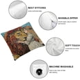 thumbnail image 6 of Acheng The Moon Sun Flannel Throw Pillow Case,Daughter Sister Astrology Lovers Gifts, Mom, Gifts,Cushion Cover for Sofa Couch Bed Girl Room College Dorm,Set of 2 White(Two Size Print) 18x18in, 6 of 7