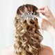 thumbnail image 2 of Peineta lateral para novia con diamantes de imitación para boda, peineta lateral para peinado, peineta lateral con flores, decoración para el cabello, tocado de novia, 2 of 7