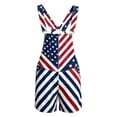 thumbnail image 4 of 250th Anniversary American Flag Overalls Shorts for Men Patriotic Bibs Coveralls Loose Fit Casual Summer Jumpsuit for Fourth of July Festival Wear, 4 of 4