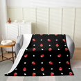 thumbnail image 2 of Blanket Strawberry Throw Blanket Throw 50X60 Strawberry Decor Fleece Blanket, 2 of 5
