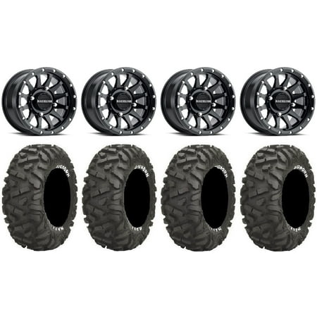 Raceline Trophy 14 Black Wheels 28 BigHorn Tires Can-Am Maverick X3 / Honda Pioneer 1000 / Talon Raceline Trophy 14 Black Wheels 28 BigHorn Tires Can-Am Maverick X3 / Honda Pioneer 1000 / Talon