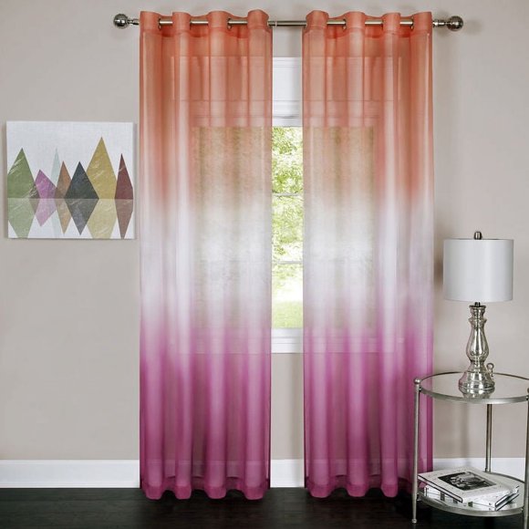 Rainbow - Single Grommet Panel - 52x84 Pink