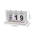 thumbnail image 2 of Wooden Desktop Calendar 2026,Daily Perpetual Standing Flip Calendar Countdown Anniversary Daily Desktop Calendar Farmhouse Desk Accessories for Home Office Decor,Foldable and Reusable, 2 of 6