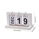 thumbnail image 3 of Calendario Plegable De Madera Calendario de escritorio de madera blanca, reutilizable, para decoración del hogar y la oficina (1 unidad) JASKFLY, 3 of 9