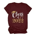 thumbnail image 2 of Pompotops T-Shirt Décontracté à Manches Courtes pour Femmes avec Imprimé Lettre, 2 of 6