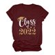 thumbnail image 2 of Camiseta de manga corta con estampado de letras informal para mujer Fridja  hjk2249, 2 of 6