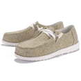 thumbnail image 3 of Rotosw Mens Flats Slip On Loafers Comfort Sneakers Casual Canvas Shoes Khaki 8, 3 of 5